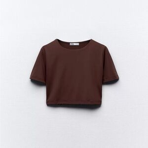 Zara Chocolate Brown Tee